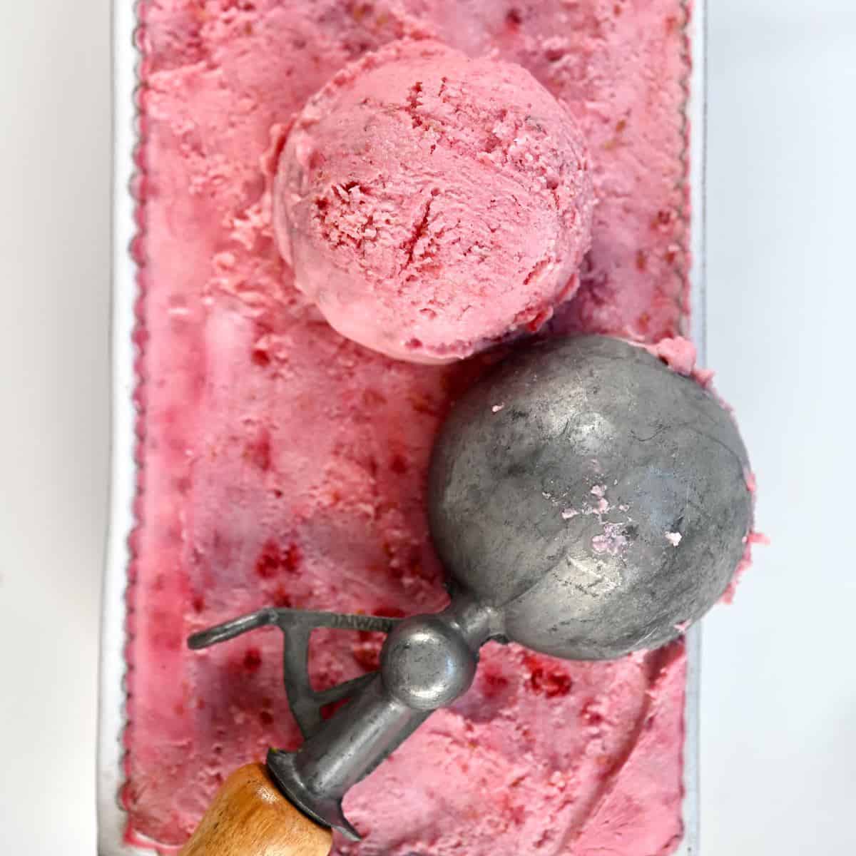 Healthier Raspberry Yogurt Ice Cream: No Machine, Gluten-Free & Delicious